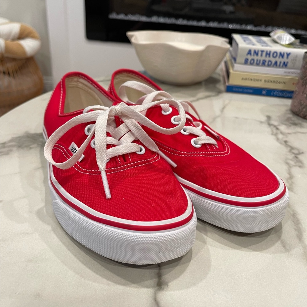 Women’s Red Vans - great condition